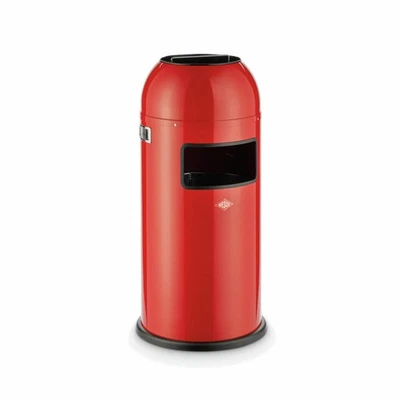 Wesco Cendrier sur pied Ashmaster rouge, Cendrier, tôle d acier, 28 L, 8011709 - Photo 1/3