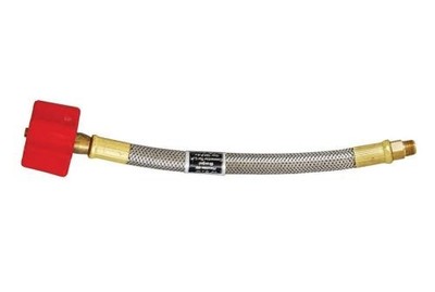 1pc Marshall Excelsior 15'' High Flow Stainless Steel Braided RV Pigtail Hos