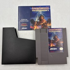 Iron Sword Wizards Warriors II NES Video Game Classic Adventure Manual Sleeve