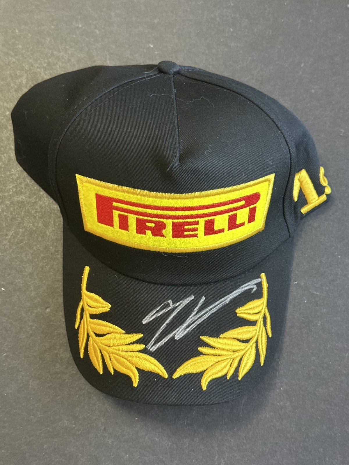 CHARLES LECLERC Signed Pirelli Formula One F1 HP Hat AUTO PSA view 1