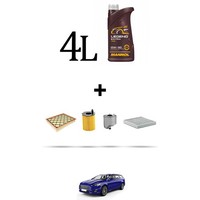 Hoffcar Set Service 4 Filter Und 4L ÖL FüR Ford Mondeo V 1.6 Tdci 85Kw Von