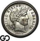 1912-D Barber Dime, Lustrous Brilliant Uncirculated++