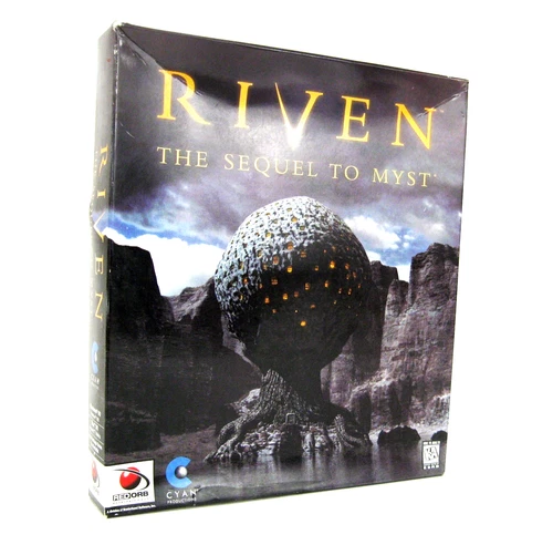 RIVEN SEQUEL TO MYST VINTAGE COMPUTER GAME ON CD FOR MAC PC * SEALED NOS