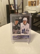 2023-24 UD Series 1 - Young Guns Checklist Luke Hughes, Matthew Knies #250 (RC)
