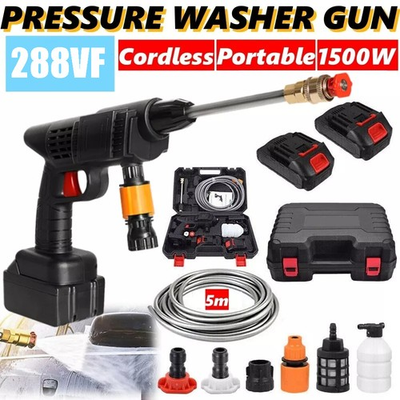 #ad Electric High Pressure Water Spray Car Gun Portable Cordless Washer Cleaner Yard $27.98