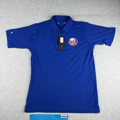 NY Islanders Polo Shirt Medium Royal Blue Antigua Embroidered Logo New NWT READ