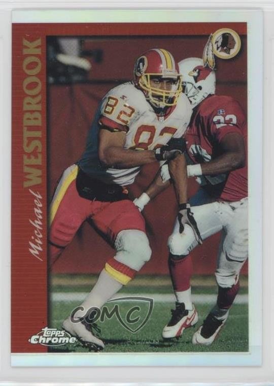 1997 Topps Chrome Refractor Michael Westbrook #108 t8i