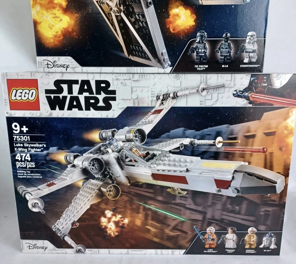 LEGO Star Wars Imperial Tie Fighter 75300 & Luke Skywalker's X-Wing 75301 - НОВЫЙ  - Изображение 2 из 4