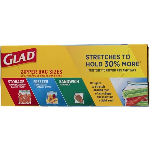 Glad FLEX N SEAL Sandwich Bags - Thumbnail 3