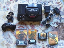 Sega Genesis NON-TMSS "FJ846EUSASEGA" Altered Beast Console, controller, cables