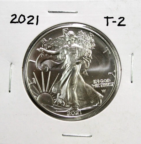 2021 Type-2 American Silver Eagle BU 1 oz #SC
