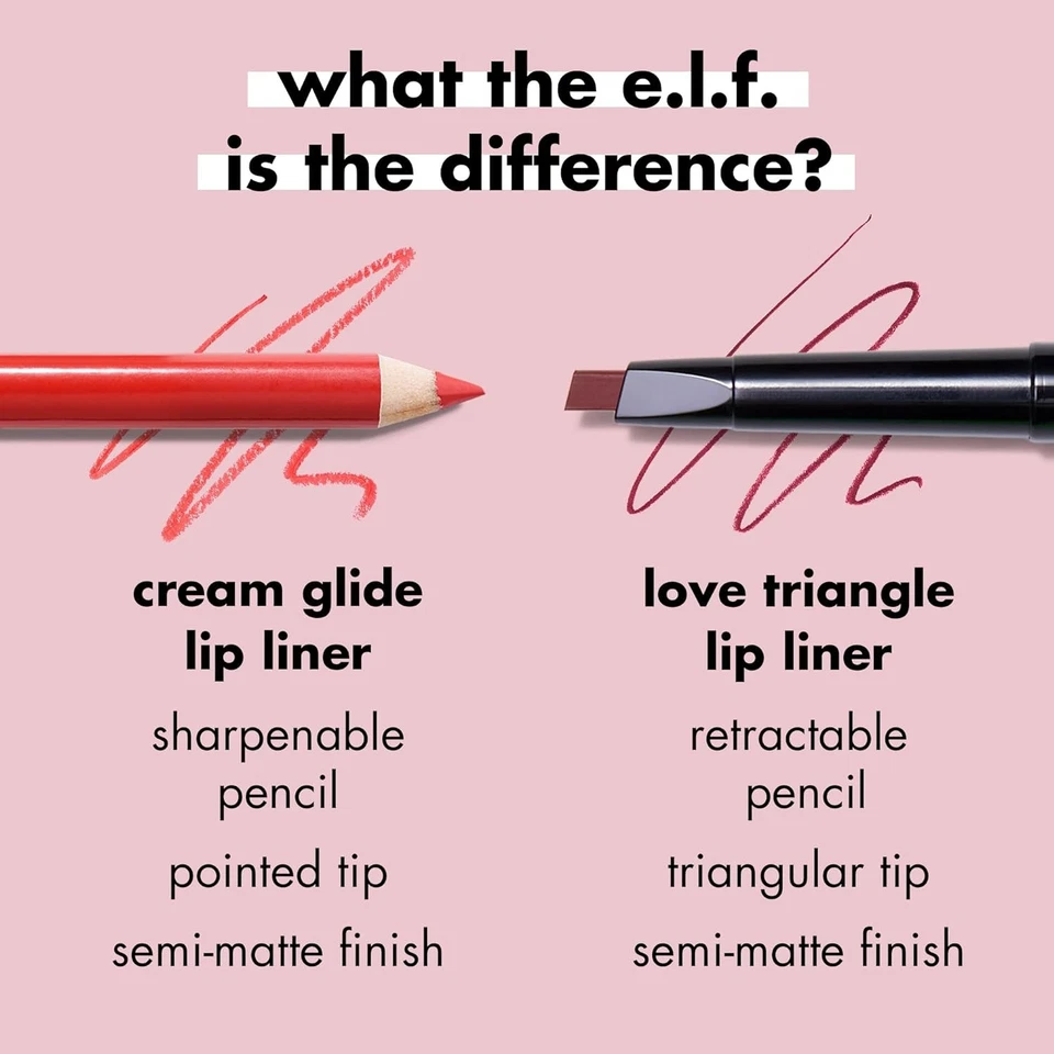e.l.f. Cream Glide Lip Liner Mauve Aside Semi-Matte Highly Pigmented Vegan Lip - Image 3 of 4