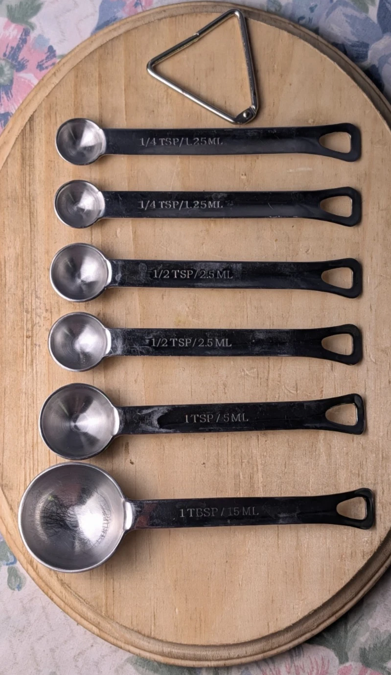 VTG Williams Sonoma Stainless Steel Measuring Spoons Set 6 pc Professional Kit