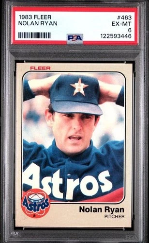 1983 Fleer #463 Nolan Ryan PSA 6 EX-MT Houston Astros HOF
