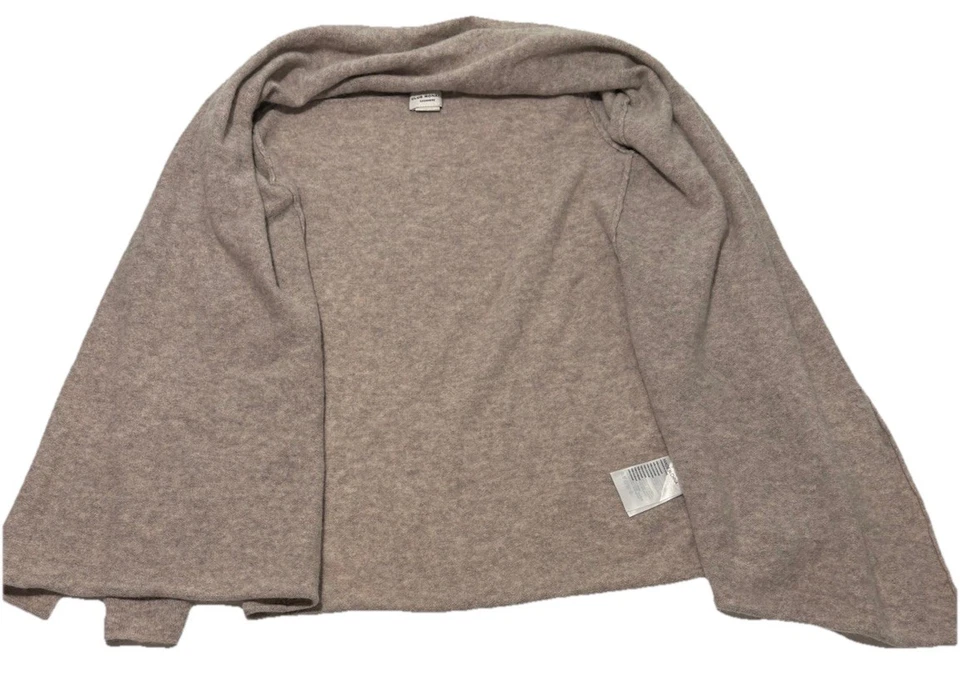 Suéter Club Monaco 100 % cachemir para mujer mediano avena frente abierto cárdigan Foto 4 de 4