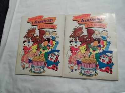 2 Vintage Kellogg's 75th Anniversary Fun Book 1980