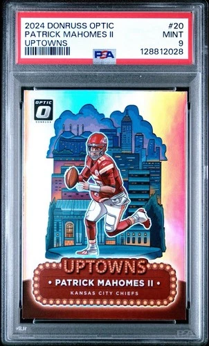 2024 Panini Donruss Optic Patrick Mahomes II Uptowns PSA 9