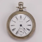 Antique Waltham 17 Jewels Silveroid Pocket Watch, Pre-Owned, Runs (47#13)