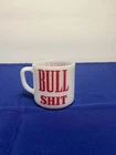 Bullshit Vintage Federal Glass Mug Red Letters Bull Sh*t  Coffee Cup