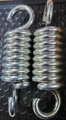 SPRINGS & CANOPIES Hanging springs PAIR 2-3 seat Garden Swing hammock 15cm long 90 Degree hooks