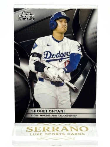 Shohei Ohtani #50 2025 Topps Chrome Black Los Angeles Dodgers MVP🔥