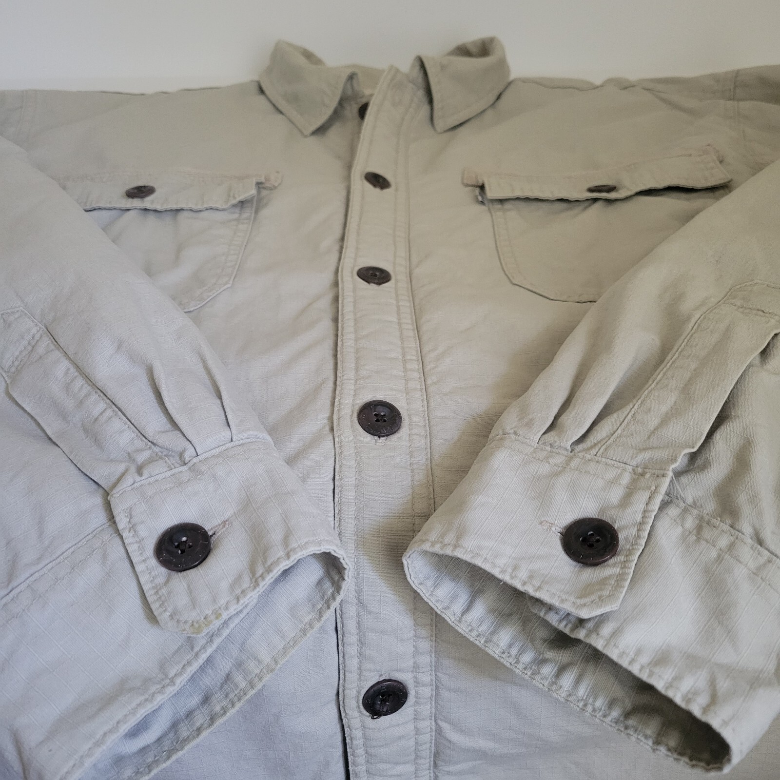Levi’s Jacket XXL Men’s Button Up Tan Super Soft Cotton Fleece Lined Workwear eBay