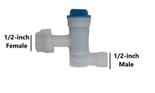 Removable Filter, 1/2 inch Female to 1/2 inch Male installs on 1/2 inch pipe