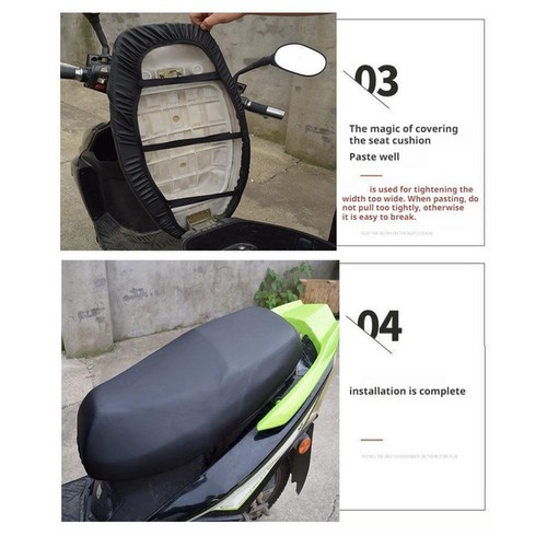 Electric Vehicle Seat Cover Universal Waterproof Sun Protection Leather GXO O5A6 - Picture 16 of 17