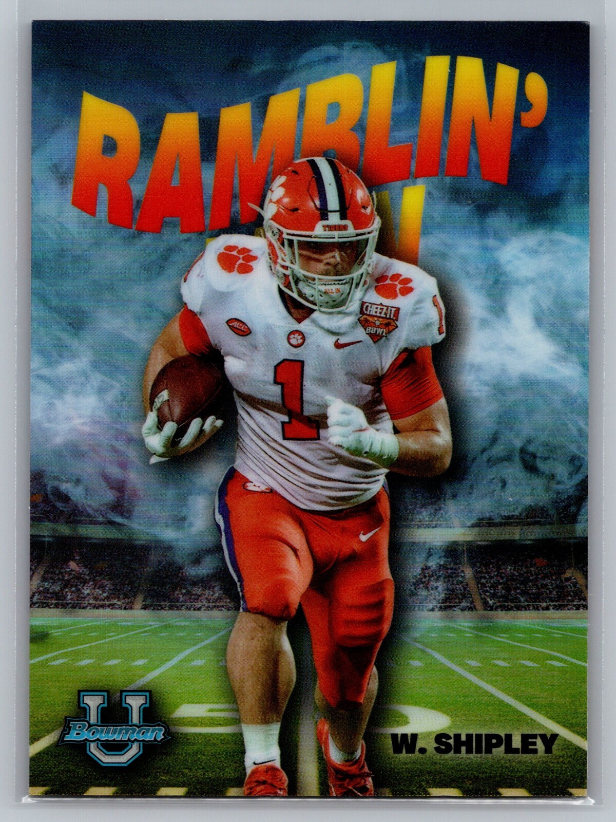 Will Shipley Ramblin Man Insert 2022 Bowman University Chrome Football