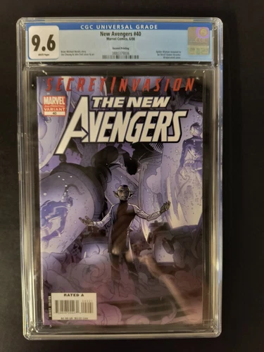 NEW AVENGERS #40 2ND PRINT CGC 9.6 1ST APP VERANKE SECRET INVASION MARVEL NM+