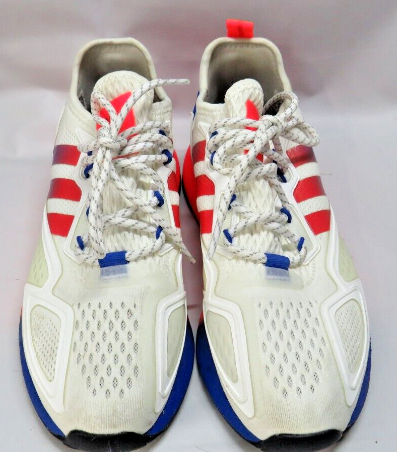 Adidas Mens ZX 2K Boost FX9519 White Running Shoes Sneakers Adidas Mens ZX 2K Boost FX9519 White Running Shoes Sneakers
