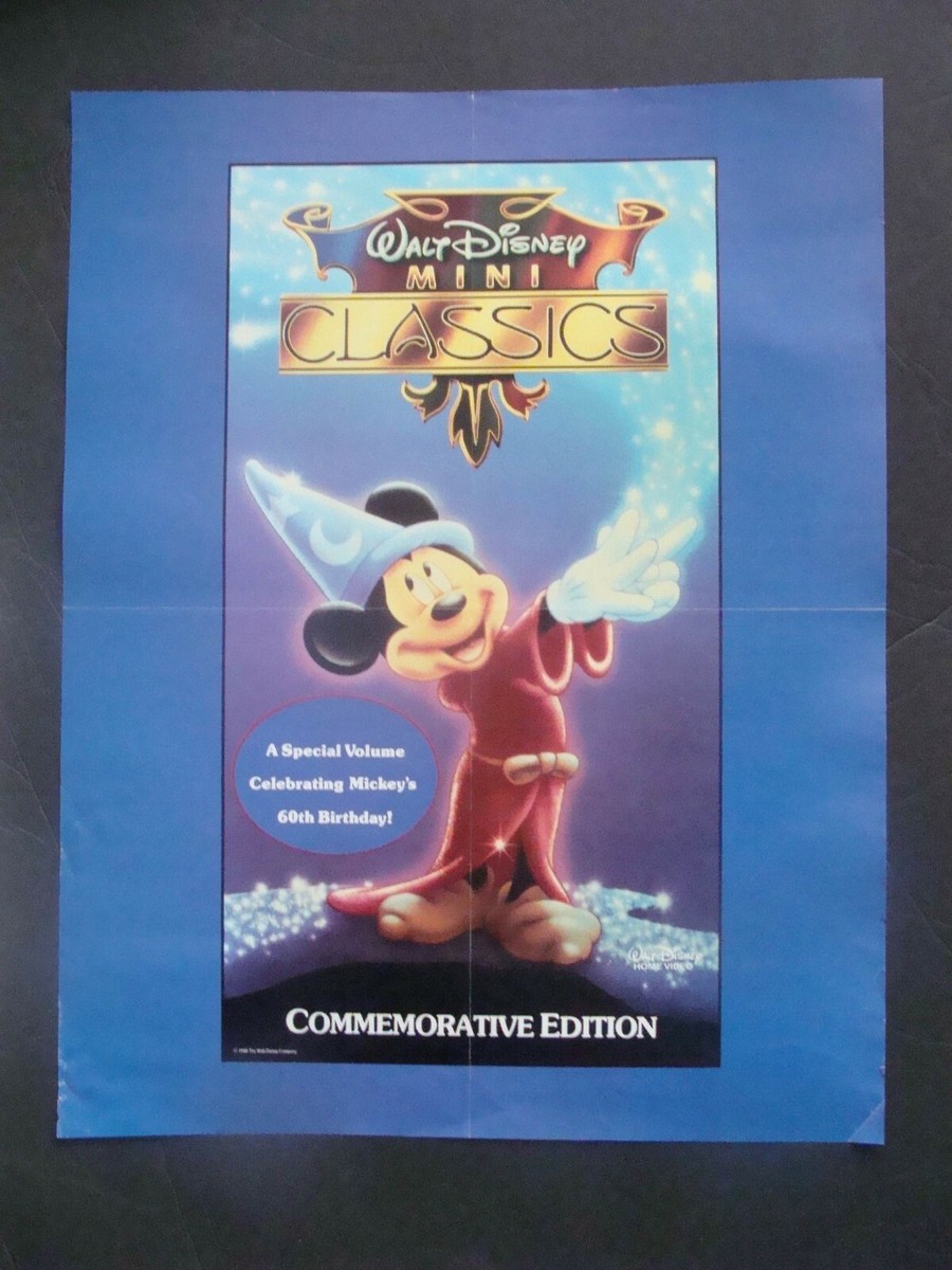Walt Disney Mickeys 60th Birthday movie poster FANTASIA art orig