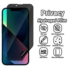 Privacy Hydrogel Film Anti-Spy For iPhone 17 16 15 14 Pro Max Screen Protector