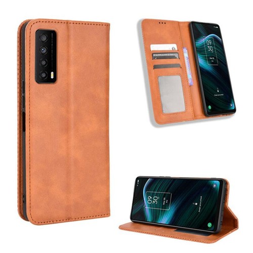 For TCL Stylus 5G Shockproof Case Magnetic Leather Wallet Stand Cover - Picture 5 of 14