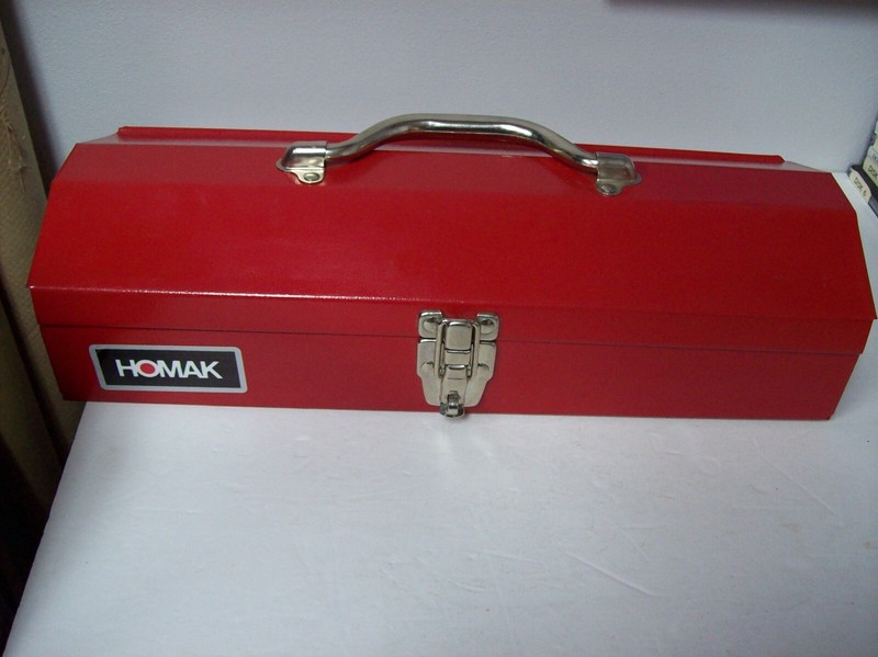 Homak 16" Red Metal Toolbox Low Profile