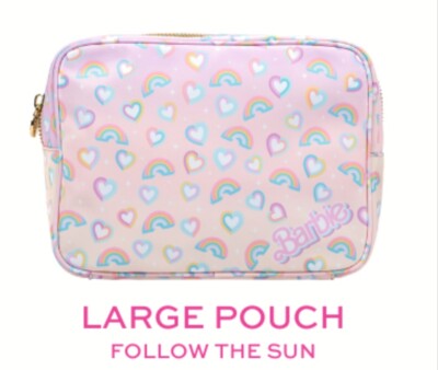 NWT Stoney Clover Lane BARBIE large Toiletries/Makeup Bag ''Follow The Sun''