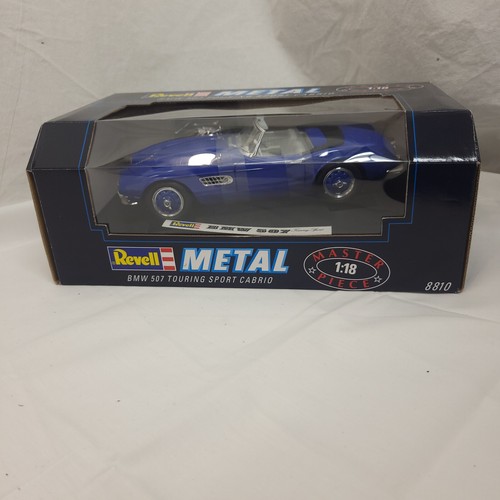 1/18 Revell BMW 507 TOURING SPORT CABRIO Master Piece Blue Diecast New Sealed - Picture 2 of 11