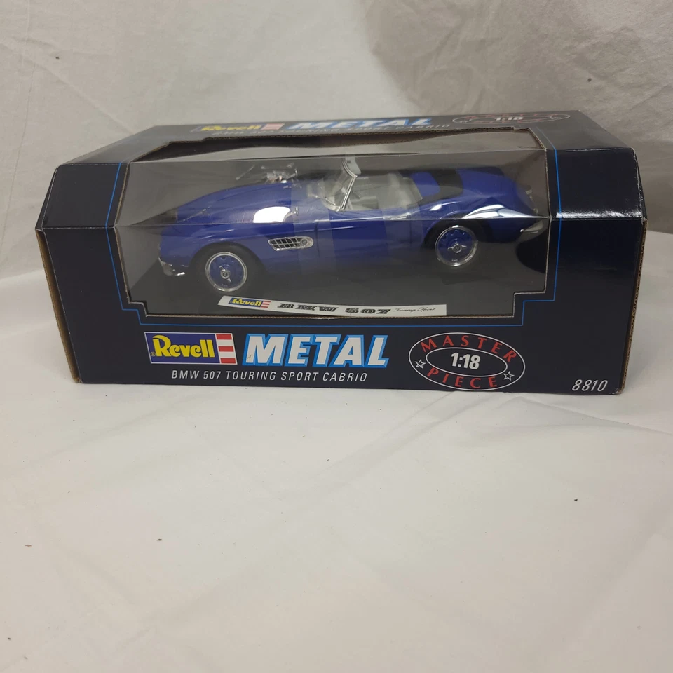 1/18 Revell BMW 507 TOURING SPORT CABRIO Master Piece Blue Diecast New Sealed - Image 2 of 4