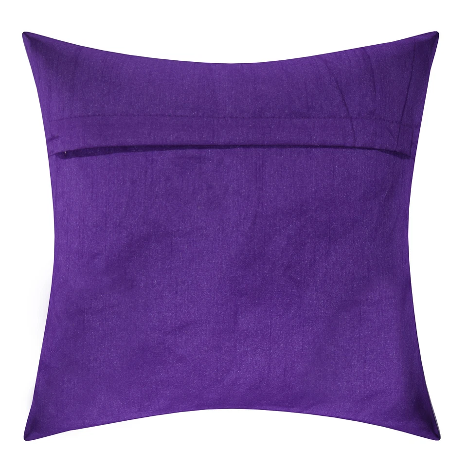 Funda de almohada de seda brocado pavo real Navidad india funda de cojín decorativa tiro 12 pulgadas Foto 2 de 4