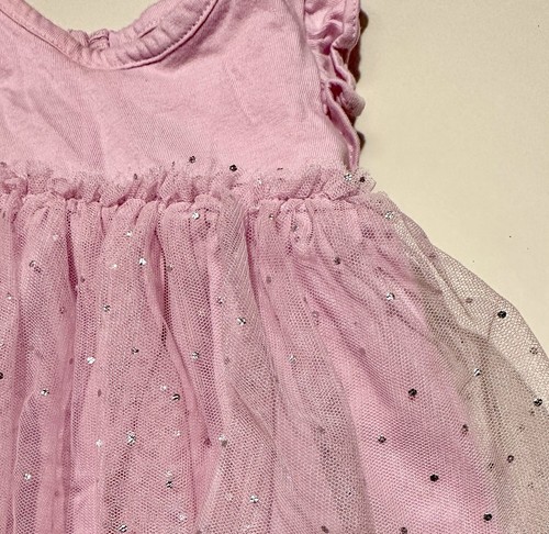 Baby Gap Light Purple Tulle Tutu Bodysuit Dress 0-3 Months w/ Sparkly Dots - Picture 9 of 9