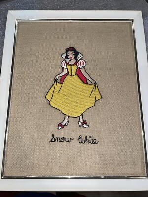 Vintage Walt Disney Productions Snow White Embroidery by E.P.I.C. Inc., 1960s