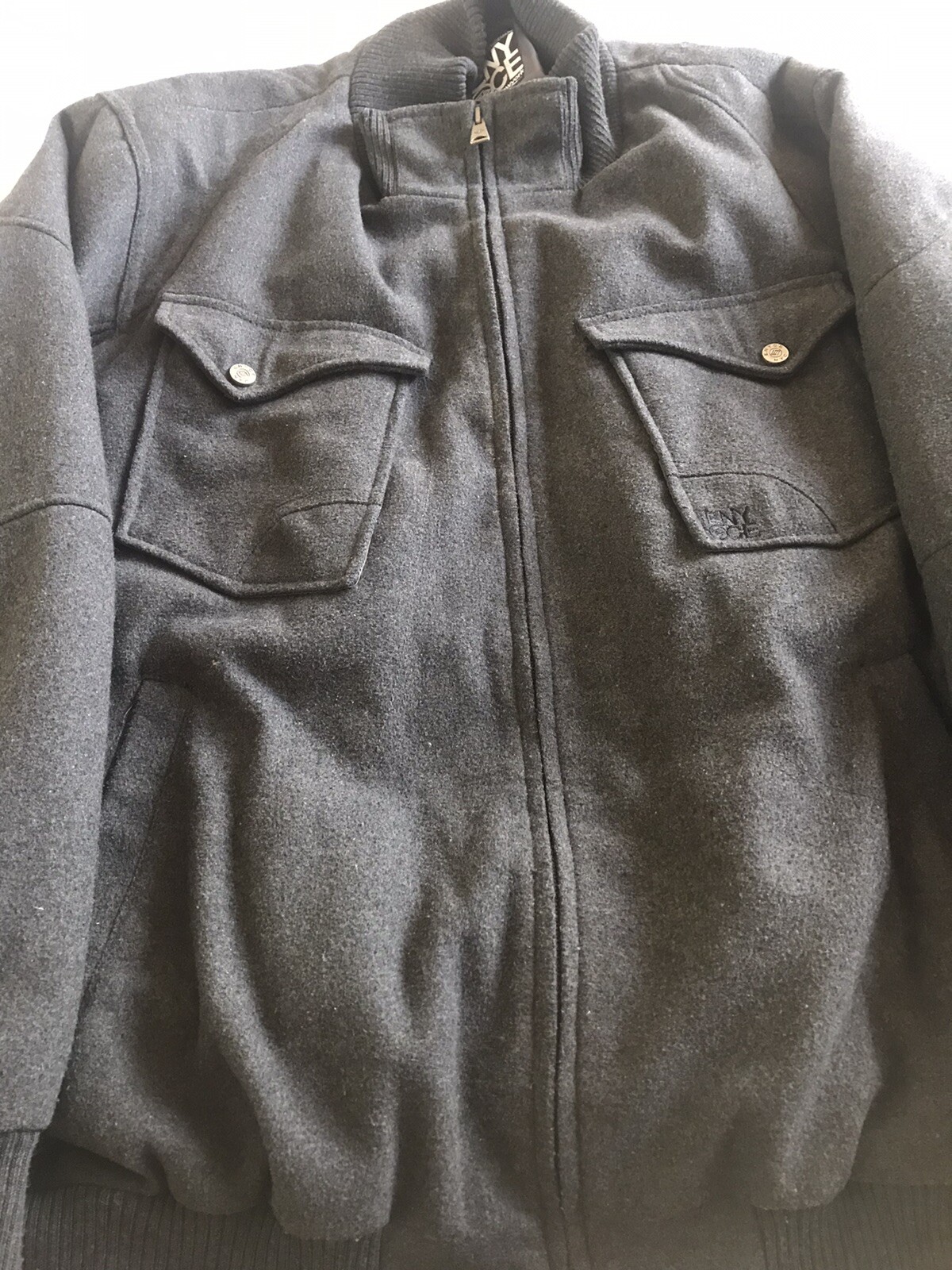 ARC'TERYX Bomber vintage Enyce lana grigio uomo taglia XL