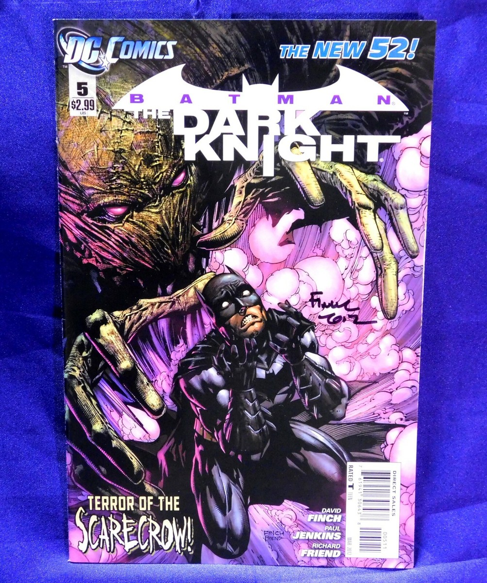 BATMAN THE DARK KNIGHT #5 THE NEW 52! SCARECROW SIGNED BY ARTIST