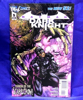 BATMAN THE DARK KNIGHT #5 THE NEW 52! SCARECROW SIGNED BY ARTIST