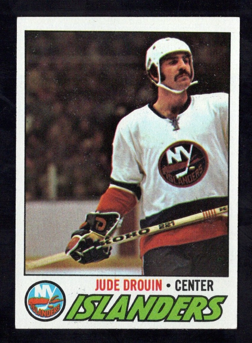 1977-78 Topps Hockey Card #126 Jude Drouin New York Islanders EX-MT+ *hp