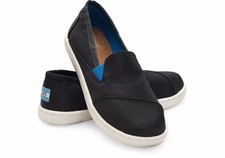 Toms Youth Avalon Sneakers Black Nylon 10006297 Youth Sizes 4-6 Available
