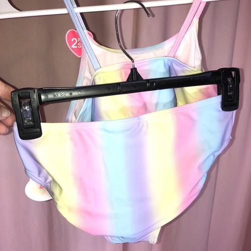 NWT Bmagical Btween Size 12 Swimsuit 2 PC Rainbow Girls Bikini Pastel Swim C25 - Picture 4 of 10