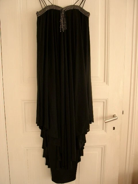 70er Jahre vintage Kleid Glamour Abendkleid Gr. S M 36 38 Disco Studio 54 Party - Bild 3 von 4