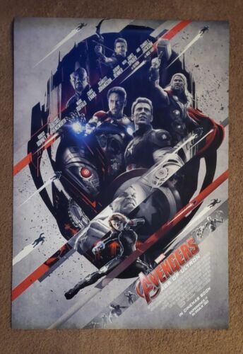 Avengers Age of Ultron IMAX 27x40 1 feuille affiche de film DS double face Marvel  - Photo 1 sur 7