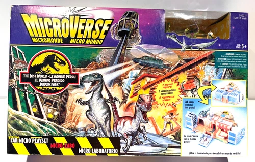 JURASSIC PARK MICROVERSE 2 RAPTORS PLAYSET.